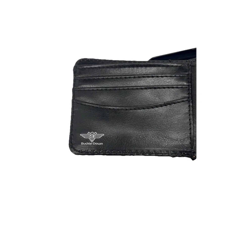MENS DISNEY BUCKLE DOWN MICKEY MOUSE BIFOLD WALLET WITH METAL‎ TIN GIFT BOX